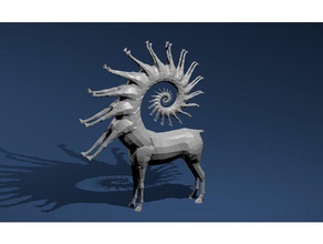 recursive centaur toys & games creature dnd miniature horse monster 3d print model - Mito3D