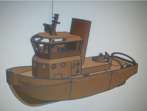 tekne rc rc-schiff otel schlepper ydü r c araçlar boot bot mesafededir rc-boot rc-schlepper yelkenli schiff oyuncak 3d print model - Mito3D