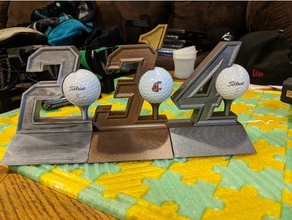 golf trophy lugares A impressão 3d 3d print model - Mito3D