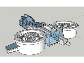 28 mm boşluk cüce gyrocopter oyuncak & oyun aksesuarları 3d print model - Mito3D