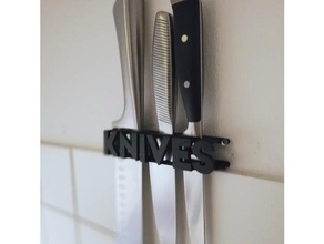 Messer bar Küche und Esszimmer Geschirr Zubehör Küche-tool Besteck Messerhalter knive Messer-Halter stehen Wand Aufhänger die Wandmontage an der montiert 3d print model - Mito3D