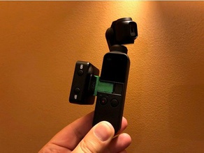 osmo-pocket-kalt-Schuh Kamera kalt Schuh dji osmo Tasche ritt wireless gehen 3d print model - Mito3D