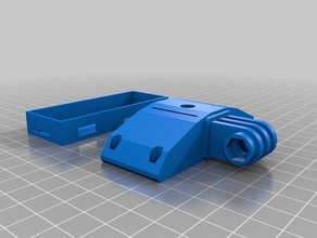 raspberry pi zero + camera case gopro mount raspbery 3d print model - Mito3D