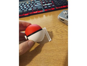 pokeball artı gizli kemer klipsi video oyunları 3d print model - Mito3D