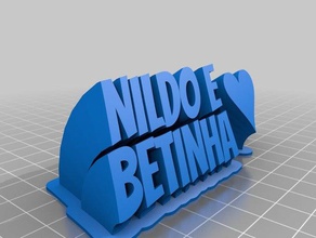mi personalizados de barrido 2-nombre la línea placa texto oficina personalizado 3d print model - Mito3D
