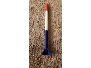 agitator 18mm spiralize printed model rocket hobby flying rocketry rockets 3d print model - Mito3D