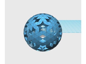 geodesic 6v sphere pattern 1 16 17 28 math art 3d print model - Mito3D