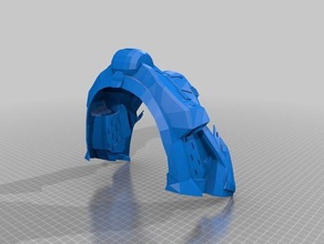 halo 4, il casco recon parte 1 di 3 3d print model - Mito3D