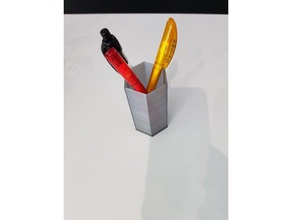 semplice penna cup organizzazione matita tazza titolare 3d print model - Mito3D