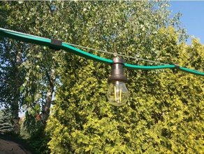 fiesta en el jardín de la luz clip alambre acero al aire libre y soporte 3d print model - Mito3D