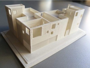 2 viviendas adosadas bâtiments et structures 3dmodel almeria de l'architecture maison 3d print model - Mito3D