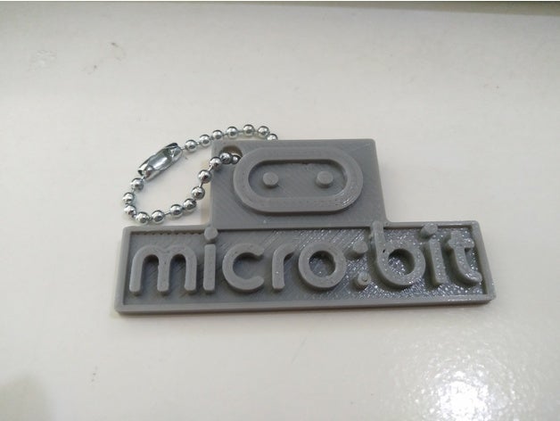 mikro logo Anahtarlık bit 3D print model - Mito3D