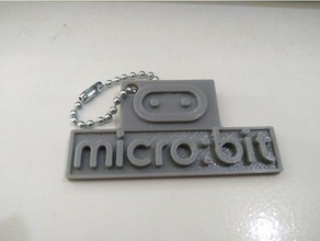 micro bit logo keychain keychains 3d print model - Mito3D