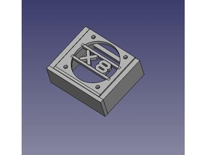 tronxy x8 - supporto ventola La stampa 3d 3d print model - Mito3D