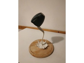 galleggiante di coppa scultura - remix sculture tazza galleggianti la 3d print model - Mito3D
