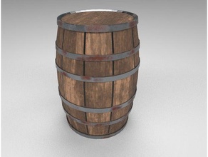 barrel 3d printing dnd scenery wood 3d print model - Mito3D