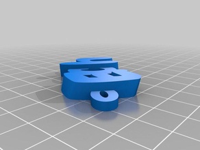 elch Schlüsselanhänger kundengebundene 3d print model - Mito3D