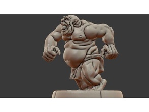 brute toys & games miniature ogre roleplaying rpg tabletop 3d print model - Mito3D