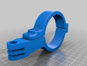 dirtbike forcella tubo di montaggio gopro automotive mount trailbike 3d print model - Mito3D