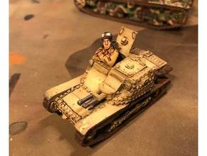 cv35 kapağı açık araç cıvata eylem İtalyan tank tankları 2 Dünya Savaşı tankı 3d print model - Mito3D