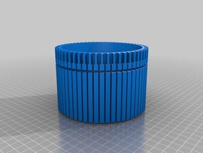 mon personnalisés gearhart cylindre slots1 pièces personnalisé 3d print model - Mito3D