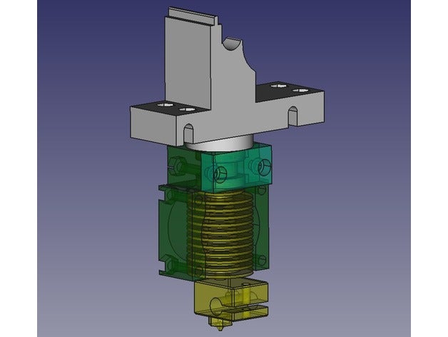 base extrusora de substituição e3d v6 hotend Impressora 3d peças 3drag e3dv6 k8200 velleman 3D print model - Mito3D