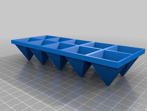 ice box tray pyramid kitchen & dining 3d print model - Mito3D