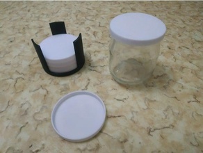 couvercles yaourt nourriture et boisson couvercle 3d print model - Mito3D