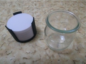 yoghurt lids food & drink lid 3d print model - Mito3D
