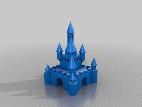 disney castillo La impresión en 3d 3d print model - Mito3D