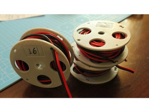 simple cable spool electronics 3d print model - Mito3D