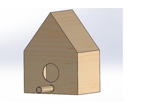 birdhouse all'aperto e giardino bird 3d print model - Mito3D