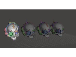 servo skull hobby 3d print model - Mito3D