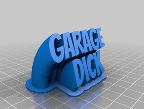 garage dick office customized 3d print model - Mito3D