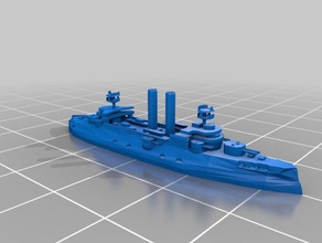 tsesarevich bb 1 2400 escala juguetes y accesorios de juego el buque guerra histórico históricas en miniatura pre-dreadnought predreadnought rjw militares rusos la armada rusa ruso-japonesa nave mar amarillo 3d print model - Mito3D