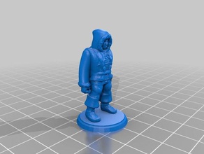 ice hunter miniatura de 28mm juegos d&d no molestar dungeons dragons eskimo humanos en 3d print model - Mito3D