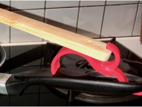 universale cucchiaio di supporto - universel pour cuill re cucina & sala da pranzo accessoire accessorio aiutante aiuto titolare outils pot casseruola il cucchiai strumento 3d print model - Mito3D