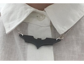 batman pendant accessories batarang logo symbol 3d print model - Mito3D