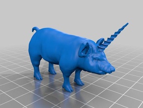 unipork sculptures 3d print model - Mito3D