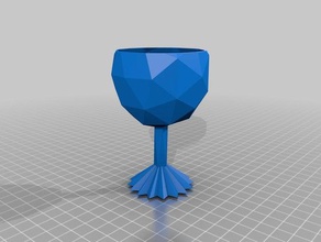 fancy goblet 3d printing chalice cup glass 3d print model - Mito3D