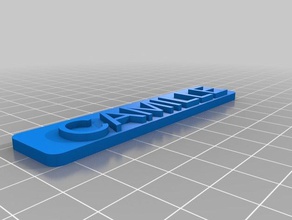 camille sinais e logotipos personalizado 3d print model - Mito3D