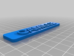 camille işaretler ve logolar özelleştirilmiş 3d print model - Mito3D
