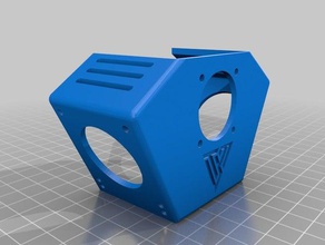 tevo tarantula pro fan duct repositioned hole 3d printer parts shroud flash 3d print model - Mito3D