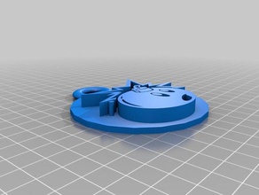 Bombe Schlüsselanhänger 3d print model - Mito3D