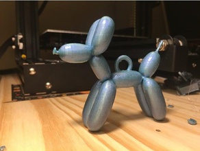 il balloon dog di loop animali animale palloncino compleanno la decorazione cane ornamento 3d print model - Mito3D