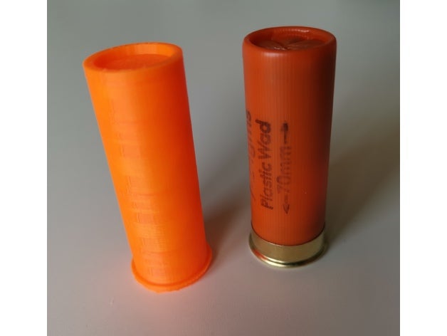 kukla slug 12 kalibre ölçer ga av tüfeği tüfek fişeği eğitim cephane 3D print model - Mito3D