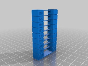 anet a8 pla temp torre 170-210 c A impressão 3d o teste de calibração temperatura 3d print model - Mito3D