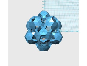 convex geodesic 6v sphere pattern 1 15 16 27 28 math art 3d print model - Mito3D
