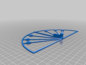 firing arc protractor toy & game accessories arcs wargaming 3d print model - Mito3D