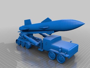 v3 lanzador de cohetes vehículos red alert 2 solidworks 3d print model - Mito3D